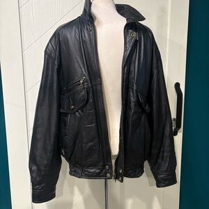 Vintage Genuine Leather‎ Bomber Jacket  Women’s L /XL | 90s Classic